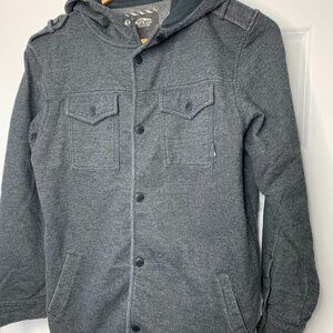 Vans Dark Grey Buttoned Hoodie